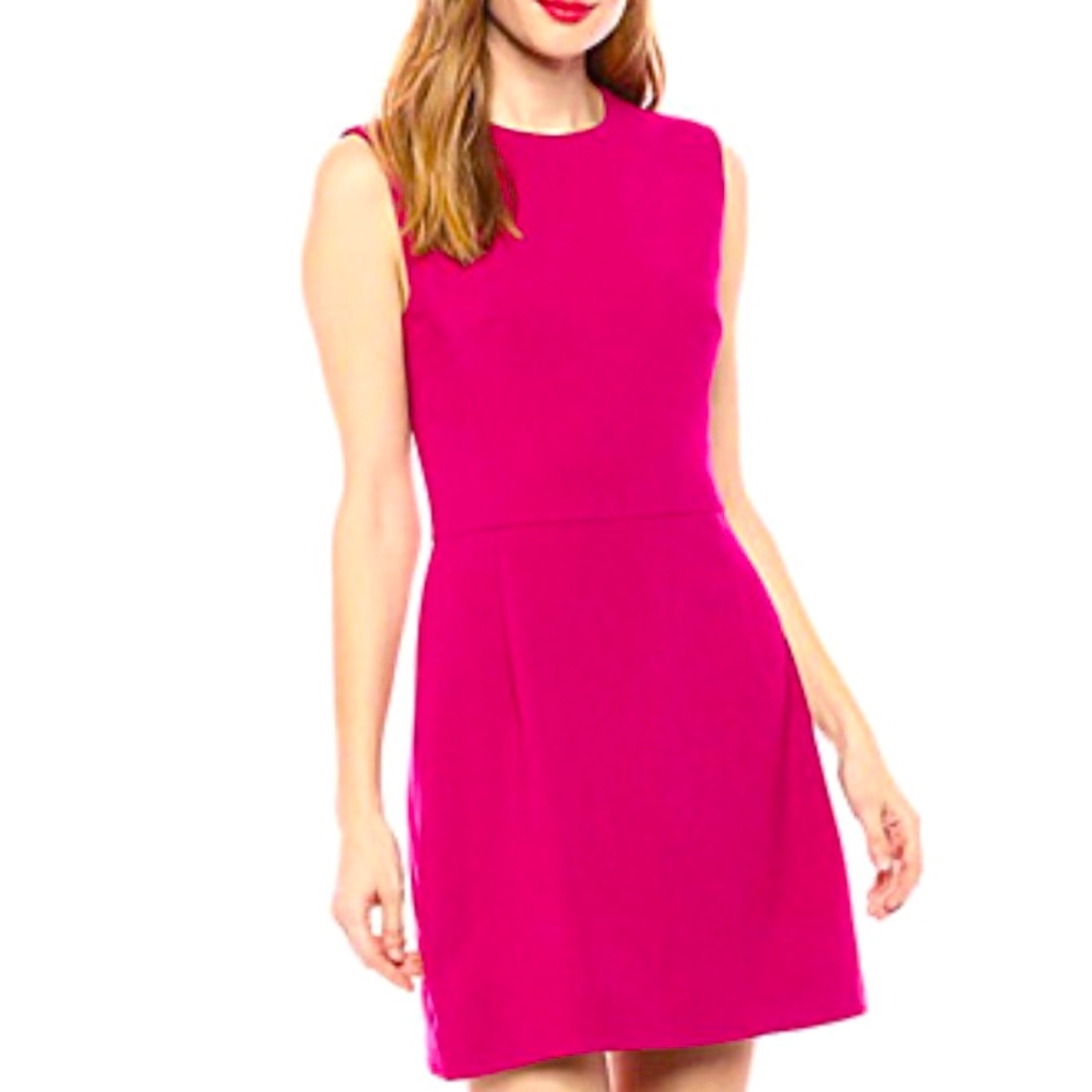 New Hot Pink French Connection Fitflare Dress